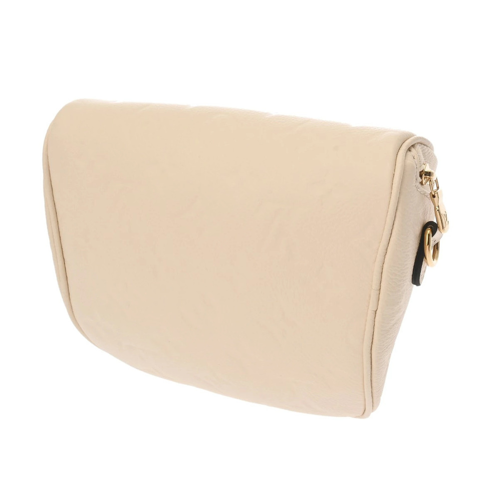 Louis Vuitton Bum Leather Empreinte Cream Monogram Shoulder Bag Cream